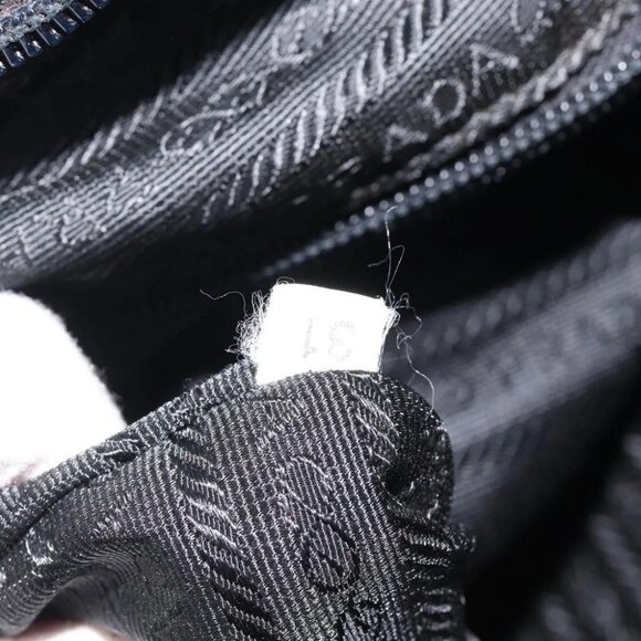 PRADA Hand Bag Nylon Black Silver Auth bs24646 - Picture 13 of 16